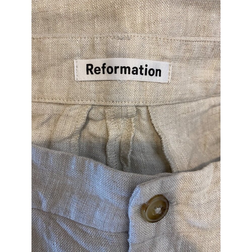 Reformation Cream Wide-Leg Pants - Picture 6 of 8